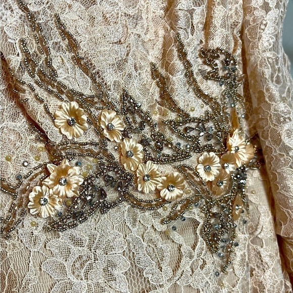 Mac Duggal 79397 Lace Long Sleeve V Neck Embellished Gown - Picture 12 of 14